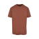 Camiseta oversize gruesa hombre BY102. Color corteza.