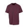 Camiseta oversize gruesa hombre BY102. Color morado ciruela.