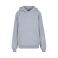 Sudadera con capucha esponjosa mujer BY289. Color gris jaspeado.