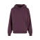 Sudadera con capucha esponjosa mujer BY289. Color morado ciruela.