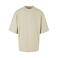 Camiseta oversize gruesa unisex BY256. Color arena.