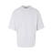 Camiseta oversize gruesa unisex BY256. Color blanco.