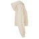 Sudadera crop oversize capucha y cremallera mujer BY237. .