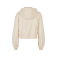 Sudadera crop oversize capucha y cremallera mujer BY237. .