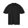 Camiseta oversize hombre BY230. Color negro.