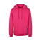 Sudadera con capucha unisex BY011. Color rosa hibisco.