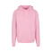 Sudadera con capucha unisex BY011. Color rosa suave.