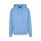Sudadera con capucha unisex BY011. Color azul polvo.