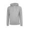 Sudadera con capucha unisex BY011. Color gris jaspeado.