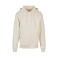 Sudadera con capucha unisex BY011. Color arena blanca.