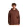 Sudadera con capucha unisex BY011. Color marrón chocolate.