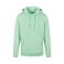 Sudadera con capucha unisex BY011. Color menta neo.