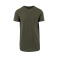 Camiseta extralarga unisex BY028. Color oliva.