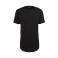 Camiseta extralarga unisex BY028. Color negro.