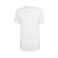 Camiseta extralarga unisex BY028. Color blanco.