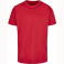 Camiseta unisex BY004. Color rojo ciudad.