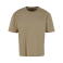 Camiseta oversize unisex BY364. Color oliva pálido.