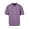 Camiseta oversize unisex BY364. Color púrpura polvoriento.