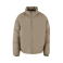 Chaqueta oversize acolchada unisex BY309. Color oliva pálido.