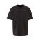 Camiseta oversize vintage unisex BY307. Color negro.