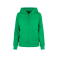 Sudadera capucha y cremallera mujer BYBB009. Color verde hierba.