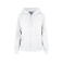 Sudadera capucha y cremallera mujer BYBB009. Color blanco.