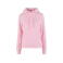 Sudadera con capucha mujer BYBB007. Color rosa suave.