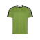 Equipación de fútbol hombre Titan. Color verde helecho/negro.