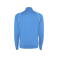 Sudadera deportiva con cremallera unisex Valier. Color turquesa fluor.