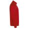 Sudadera deportiva con cremallera unisex Valier. Color rojo.