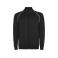 Sudadera deportiva con cremallera unisex Valier. Color negro.