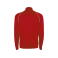 Sudadera deportiva con cremallera unisex Valier. Color rojo.