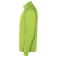 Sudadera deportiva con cremallera unisex Valier. Color verde flúor.