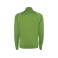 Sudadera deportiva con cremallera unisex Valier. Color verde helecho.