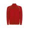 Sudadera deportiva con cremallera unisex Valier. Color rojo.