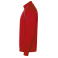 Sudadera deportiva con cremallera unisex Valier. Color rojo.