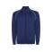 Sudadera deportiva con cremallera unisex Valier. Color azul marino.