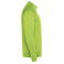 Sudadera deportiva con cremallera unisex Valier. Color verde flúor.