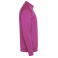 Sudadera deportiva con cremallera unisex Valier. Color rosa fluor.
