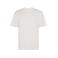 Camiseta oversize gruesa unisex Chow. Color blanco vintage.