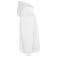Sudadera oversize con capucha unisex Otto. Color blanco.