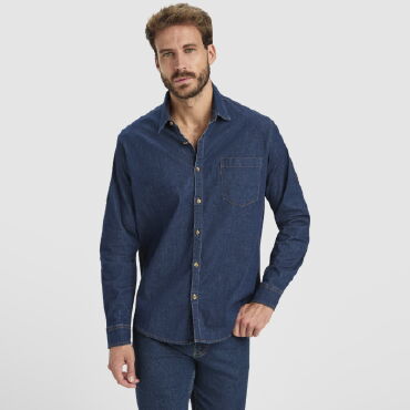 Camisa vaquera manga larga hombre Lujan