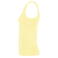Camiseta sin mangas mujer Dribe. Color amarillo sweet.