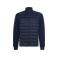 Chaqueta acolchada combinada unisex Vivaro. Color azul marino.
