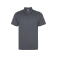 Polo deportivo unisex Sian. Color gris plomo.