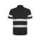 Polo alta visibilidad unisex Foran. Color negro.