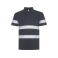 Polo alta visibilidad unisex Foran. Color gris plomo.