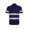 Polo alta visibilidad unisex Foran. Color azul marino.