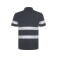 Polo alta visibilidad unisex Foran. Color gris plomo.