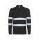 Polo alta visibilidad manga larga unisex Foran L/S. Color negro.